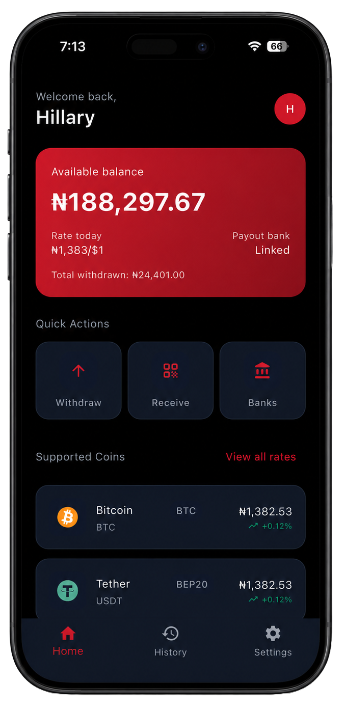 GoTop home dashboard